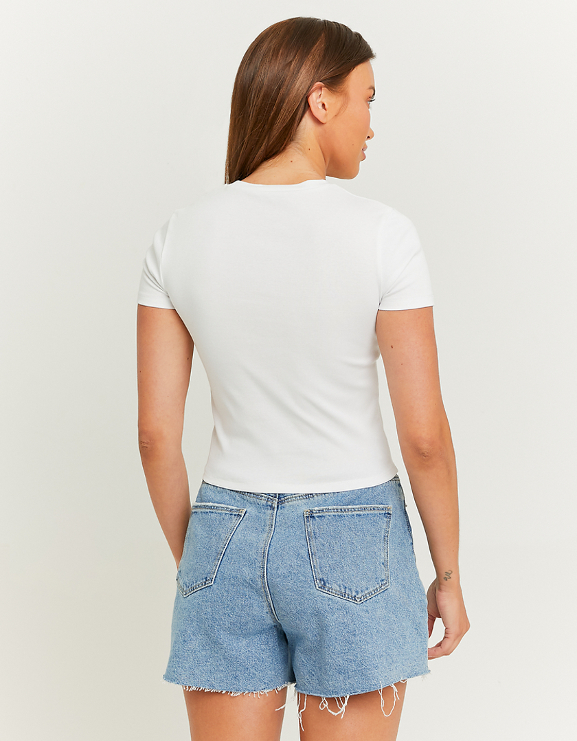 TALLY WEiJL, White Printed T-shirt for Women