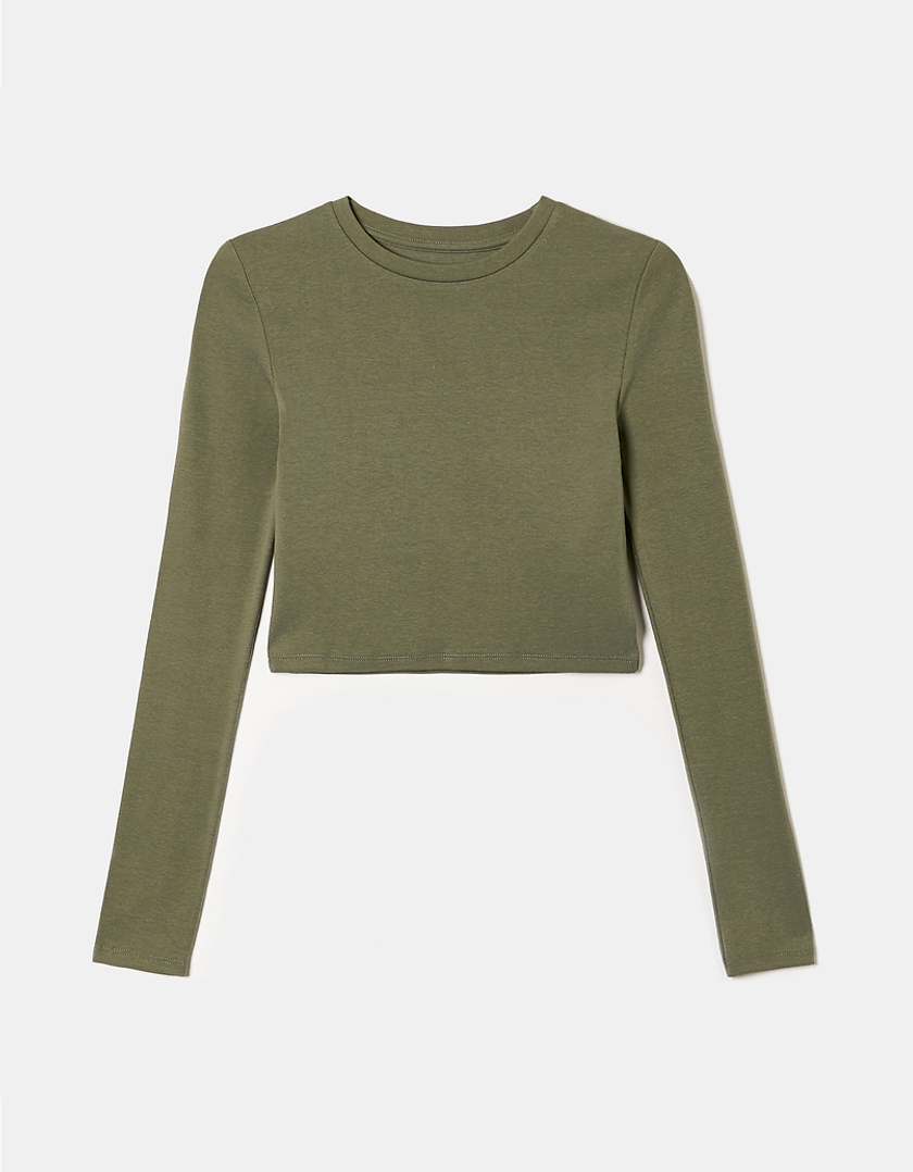 TALLY WEiJL, T-Shirt basique court vert for Women