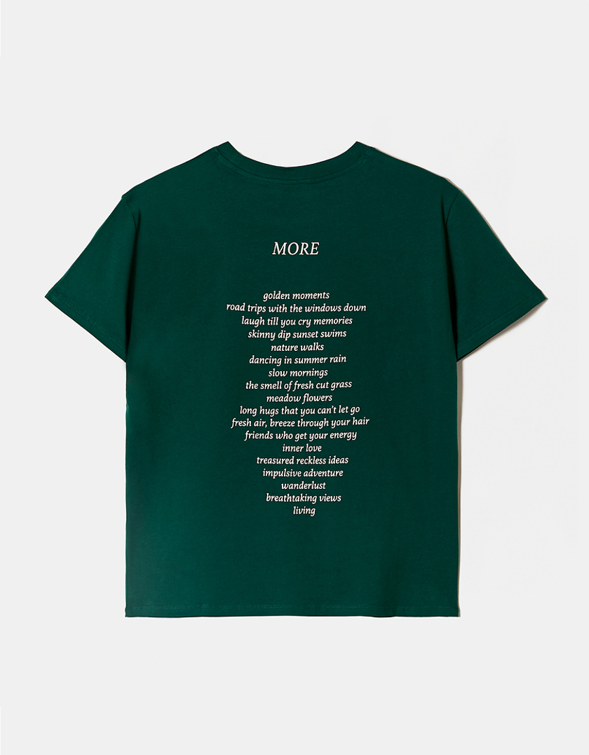 TALLY WEiJL, Green Regular Printed T-Shirt for Women