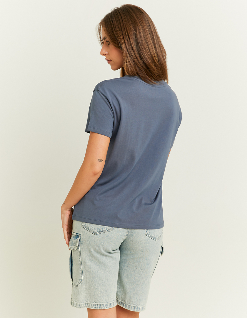 TALLY WEiJL, Blue Printed T-Shirt for Women