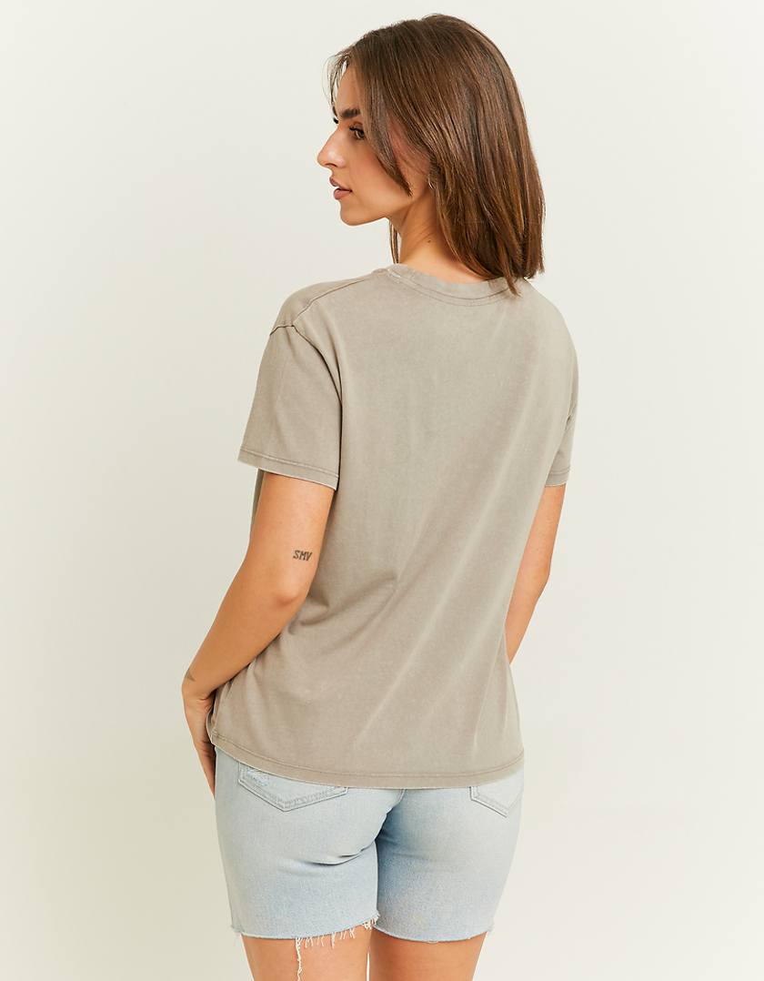 TALLY WEiJL, Grey Printed T-Shirt for Women