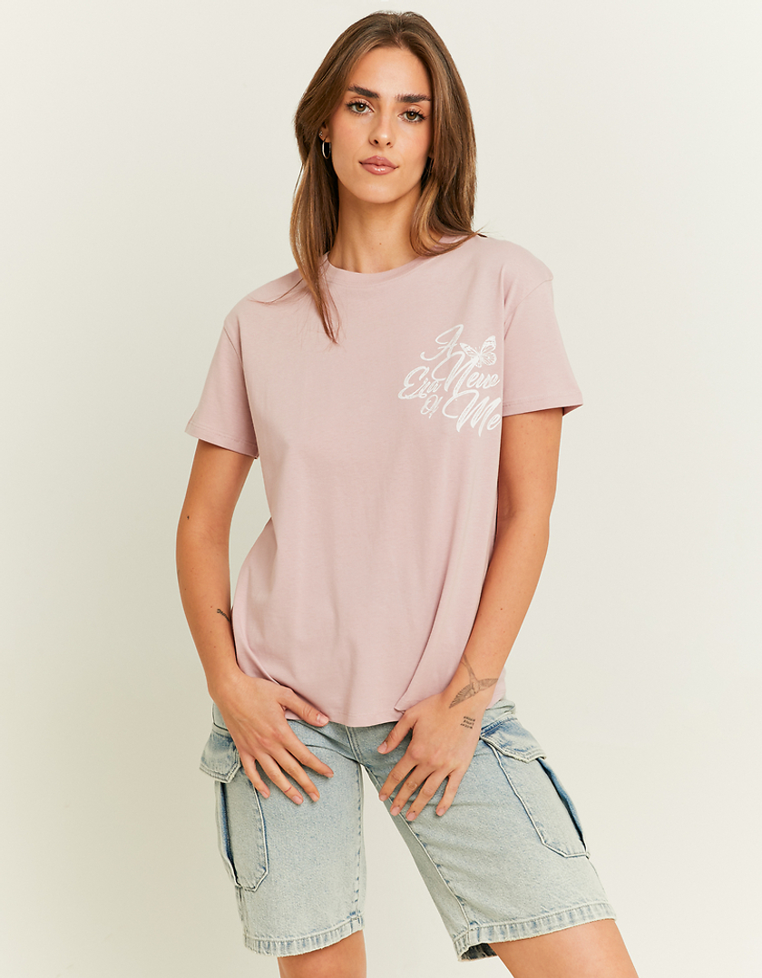 TALLY WEiJL, T-Shirt Rose Imprimé for Women