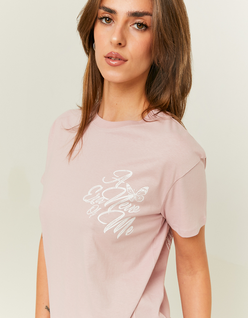 TALLY WEiJL, Pinkes bedrucktes T-Shirt for Women