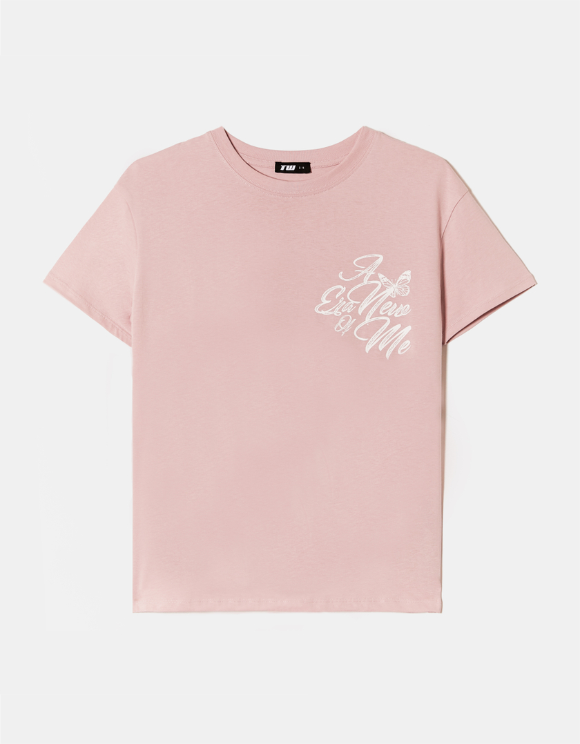 TALLY WEiJL, T-Shirt Rose Imprimé for Women