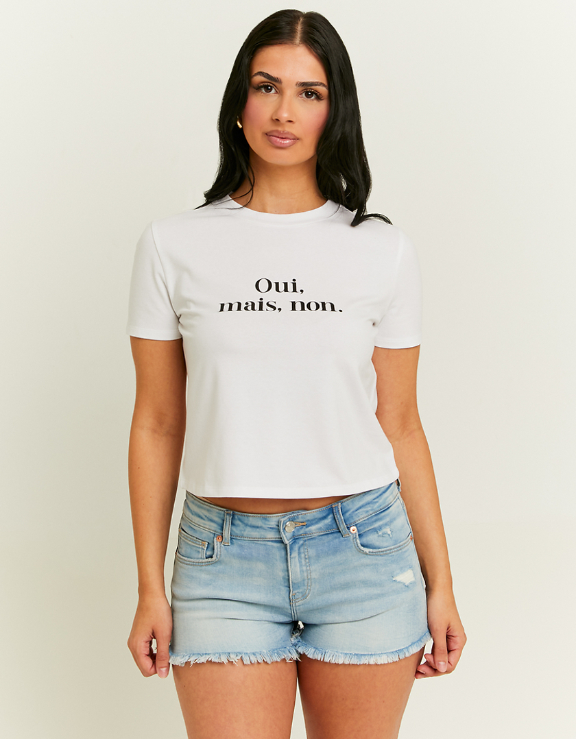 TALLY WEiJL, Printed White T-Shirt for Women