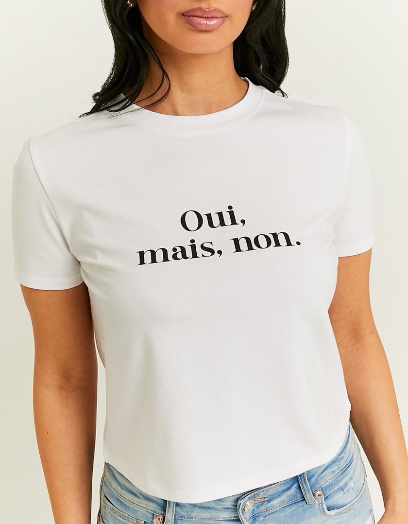 TALLY WEiJL, Printed White T-Shirt for Women