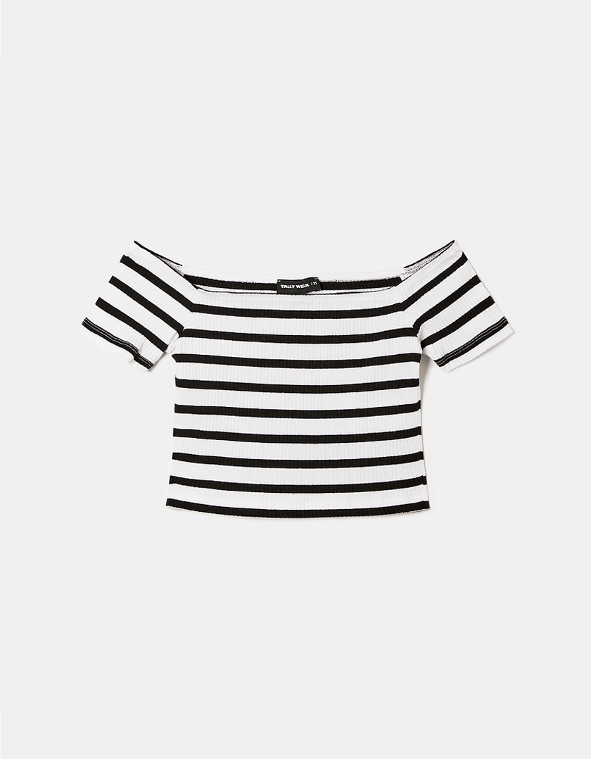 TALLY WEiJL, Ριγέ Cropped Top for Women