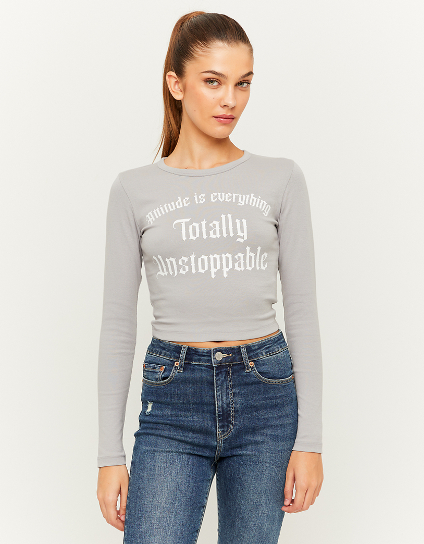 TALLY WEiJL, Printed Cropped T-Shirt for Women