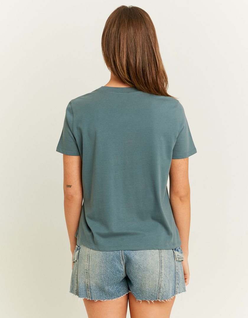 TALLY WEiJL, Blaues Basic-T-Shirt for Women