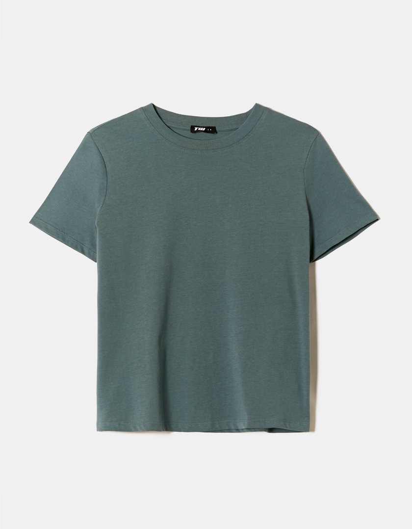 TALLY WEiJL, Blaues Basic-T-Shirt for Women