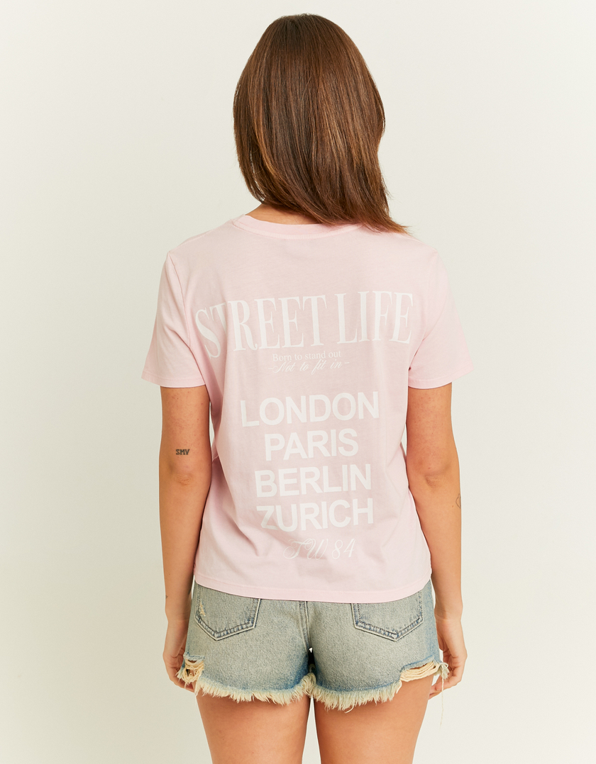 TALLY WEiJL, Pink Printed T-Shirt for Women