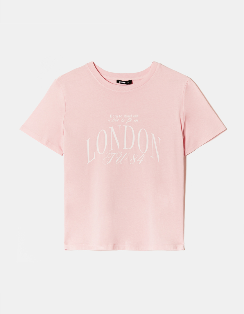 TALLY WEiJL, Pink Printed T-Shirt for Women