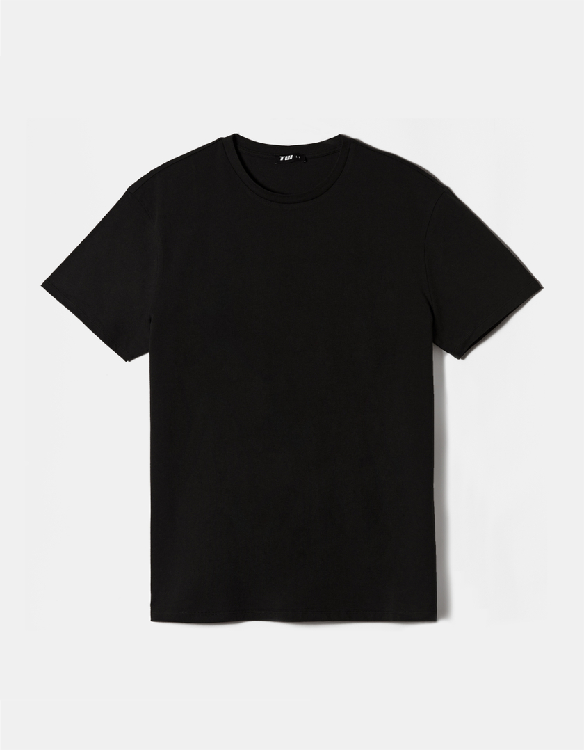 TALLY WEiJL, Black Oversized Basic T-Shirt for Women