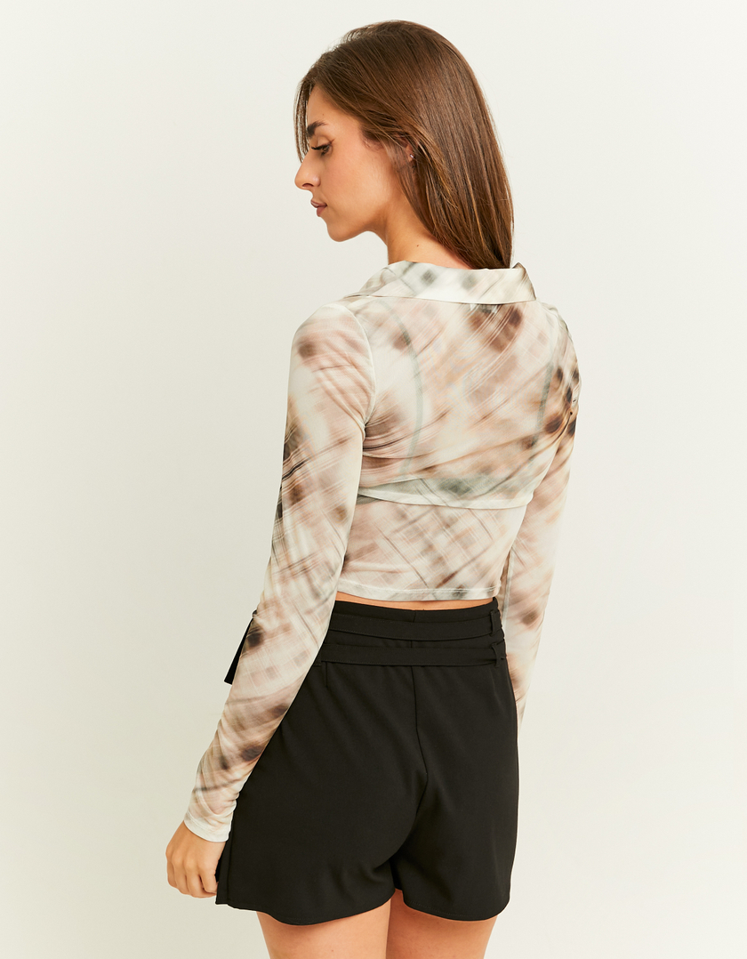 TALLY WEiJL, Checkered Shirt with Rouching for Women