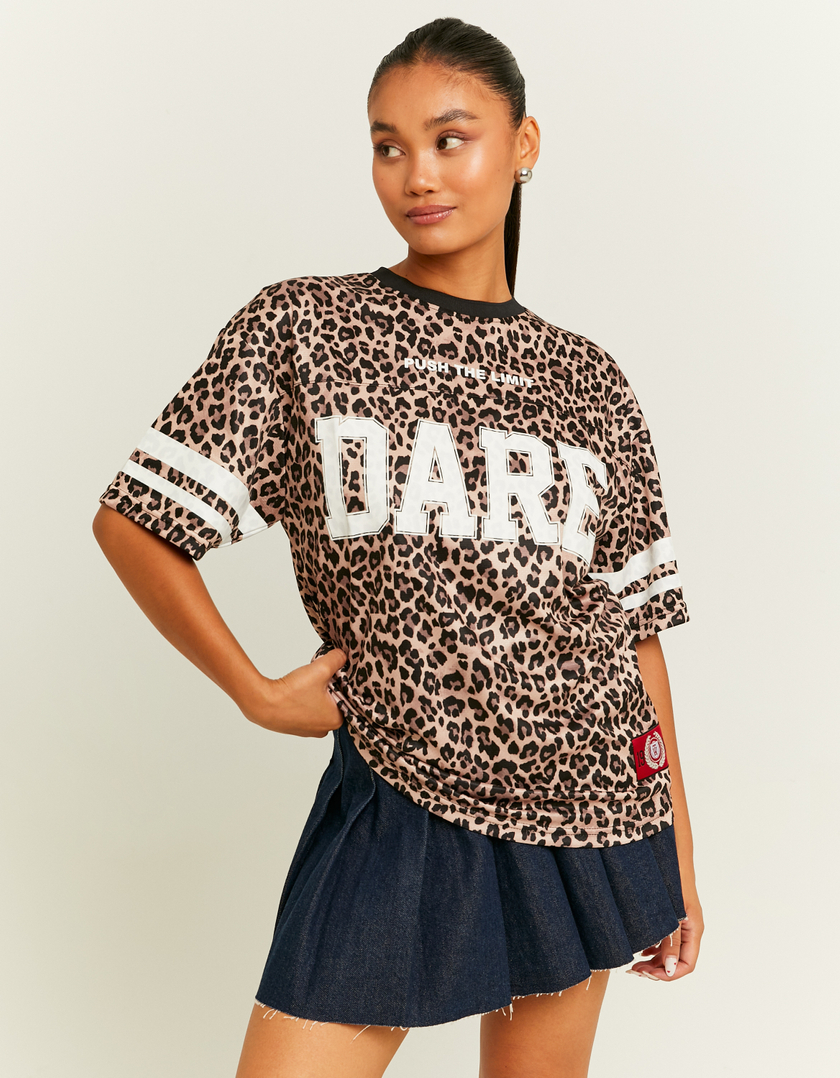 TALLY WEiJL, Football T-shirts Stampa Animalier Leo for Women