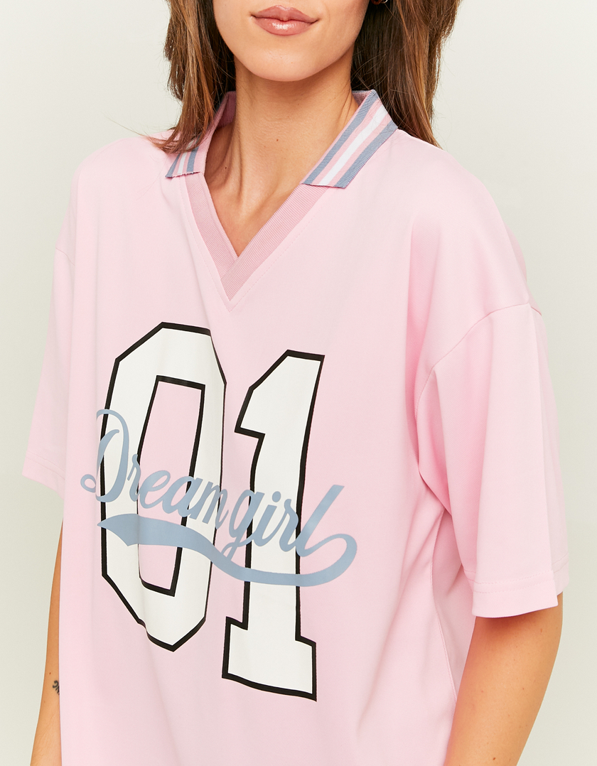 TALLY WEiJL, Pinkes Fußball-T-Shirt for Women