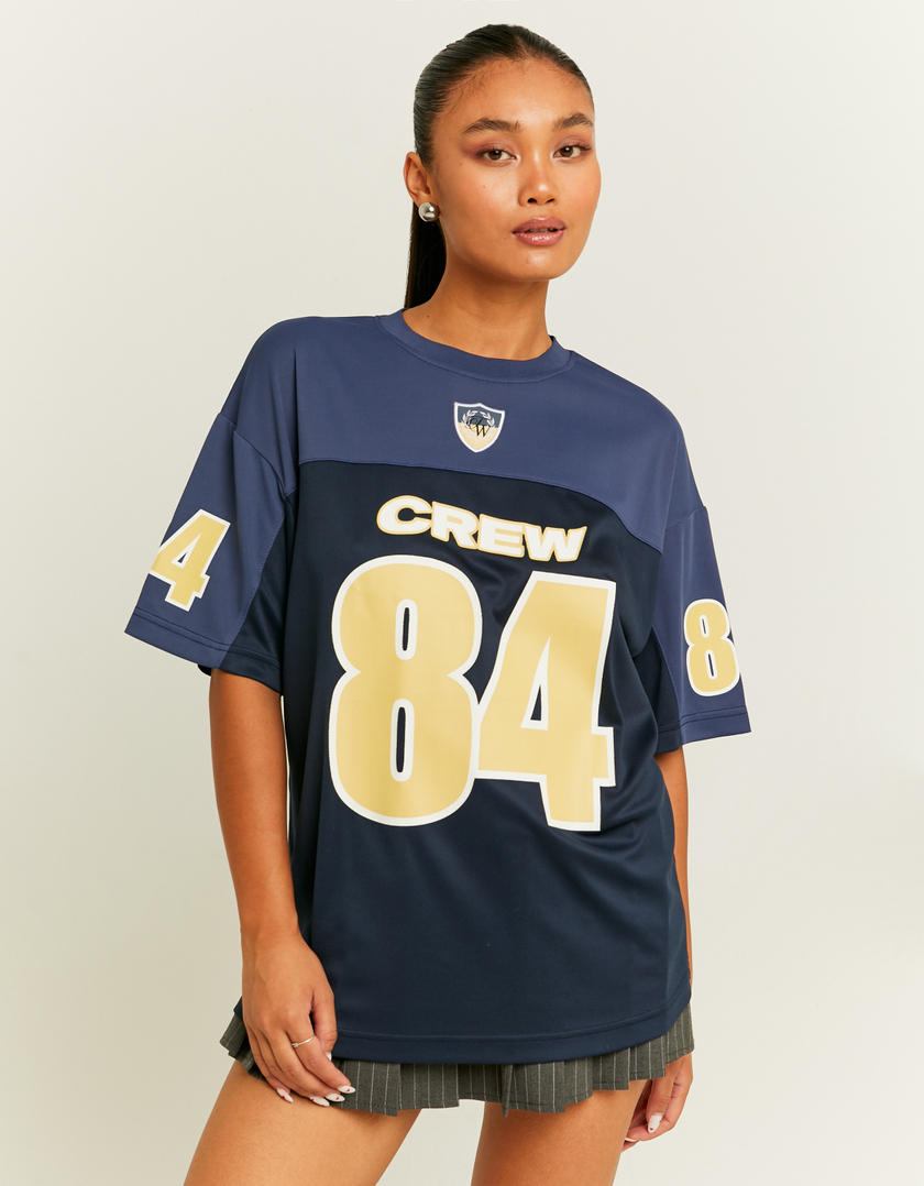 TALLY WEiJL, Football T-shirts Blu for Women