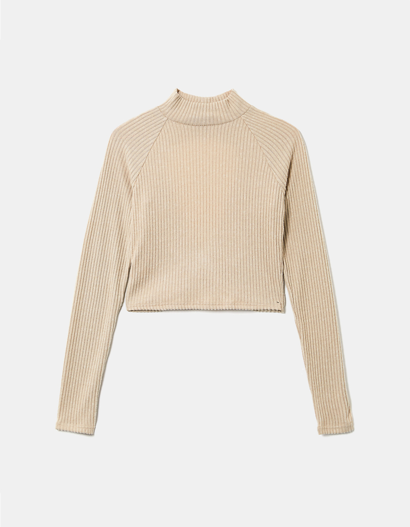 TALLY WEiJL, Long Sleeves Crop Top for Women