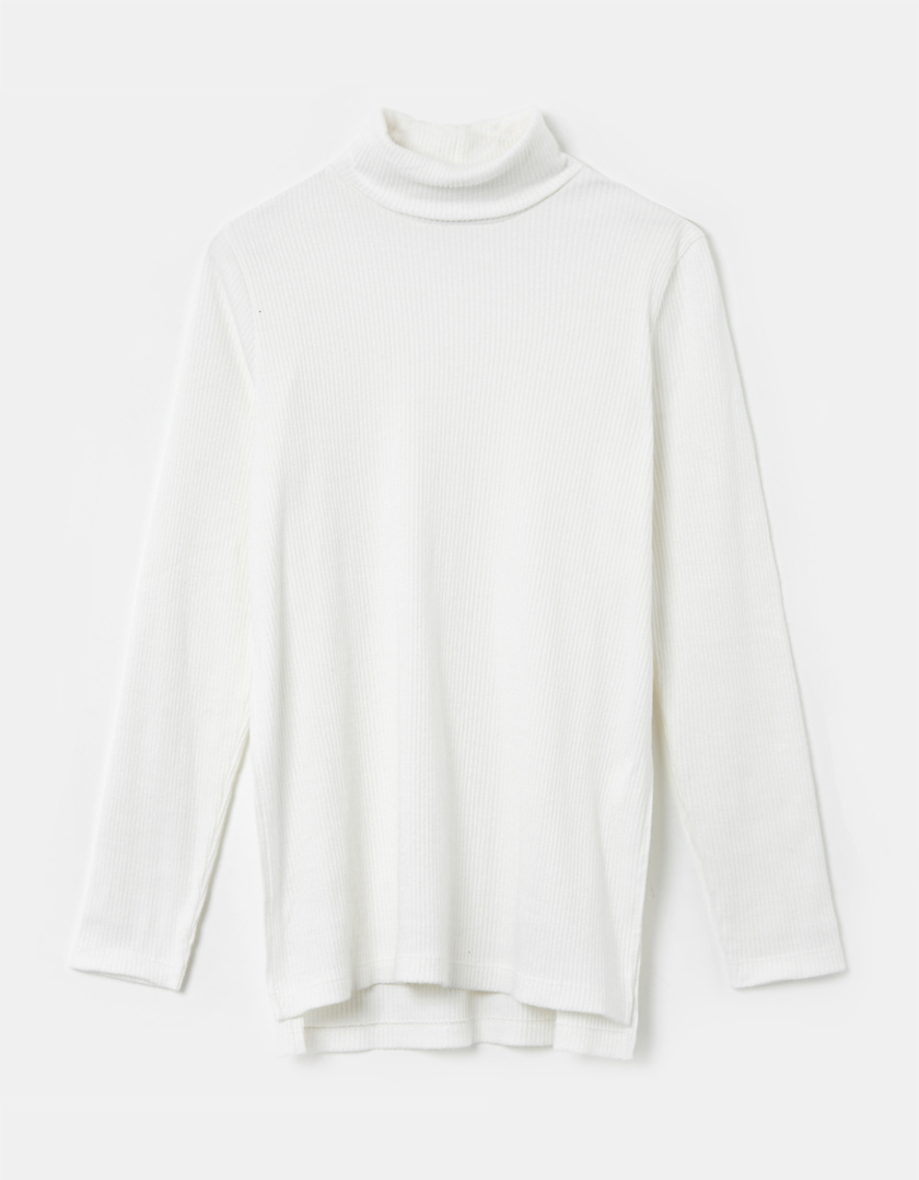 TALLY WEiJL, White Knitted Basic Pullover for Women