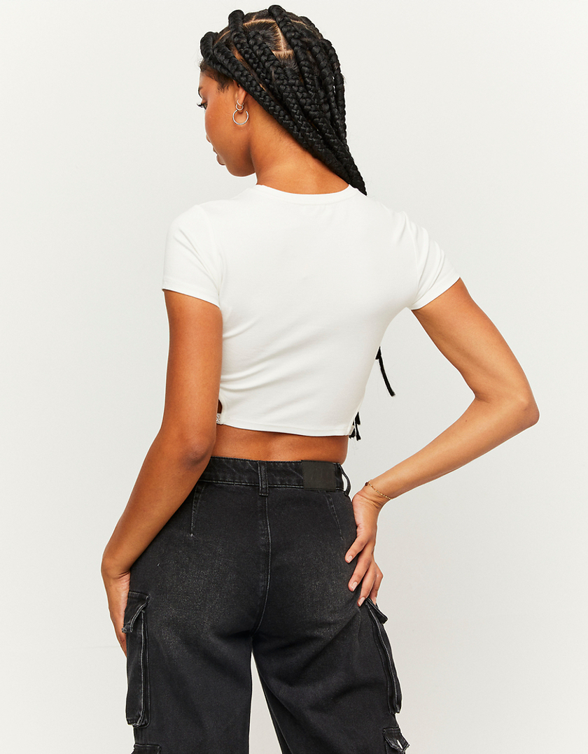 TALLY WEiJL, Cropped Cut Out Top for Women