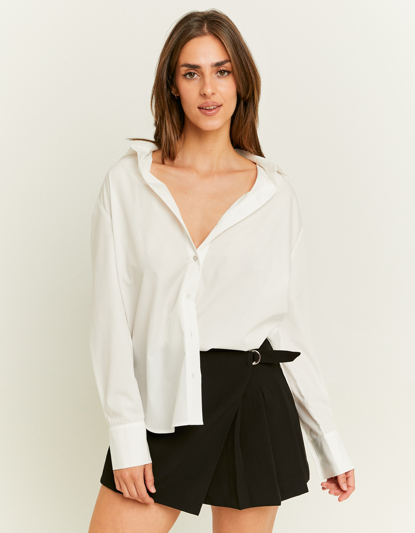 TALLY WEiJL, White Oversized Shirt for Women