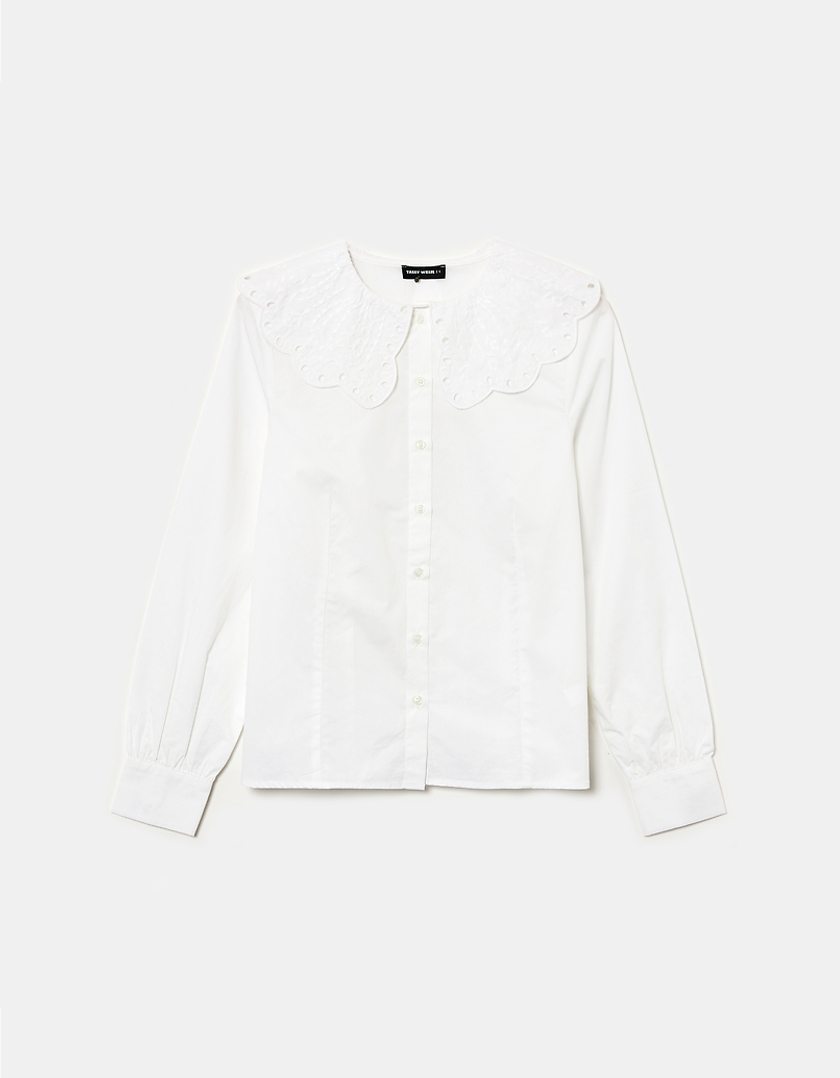 TALLY WEiJL, White Romantic Shirt for Women