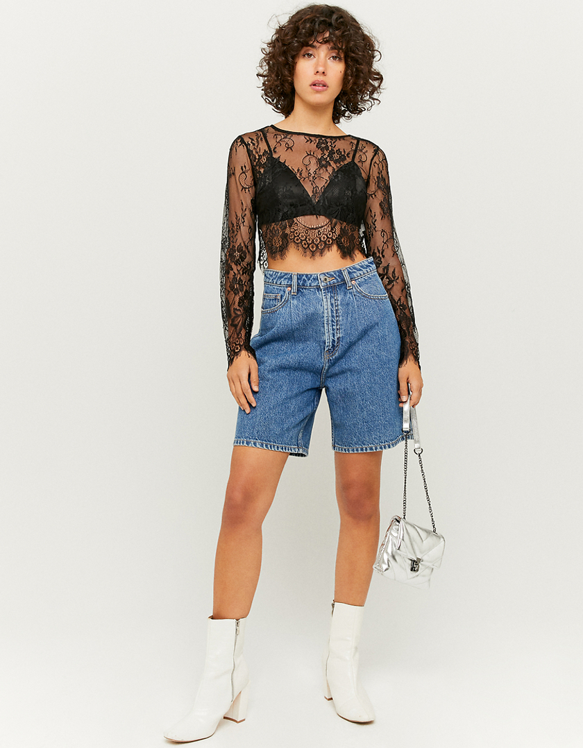 TALLY WEiJL, Czarny Crop top for Women