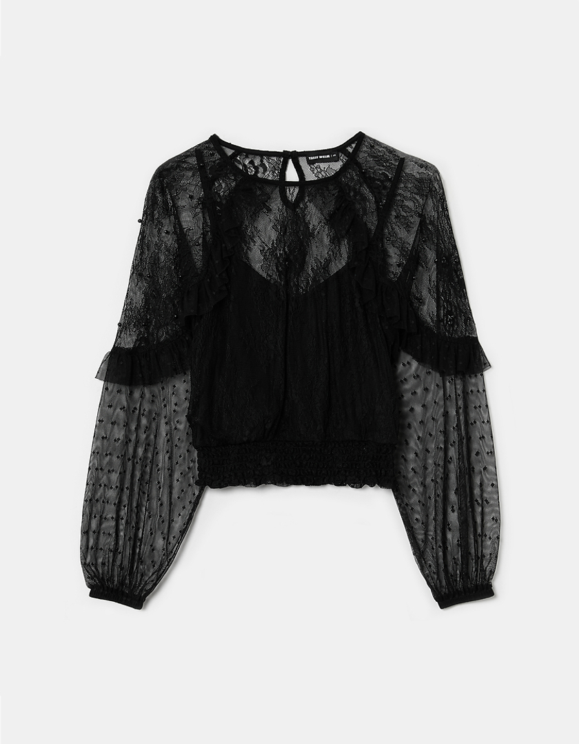 TALLY WEiJL, Ruffles Long Sleeves Blouse for Women