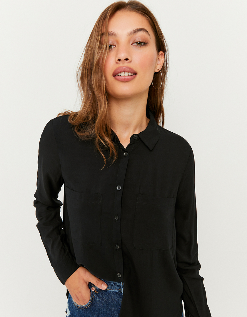 TALLY WEiJL, Chemise Basique Boutonnée Noire for Women