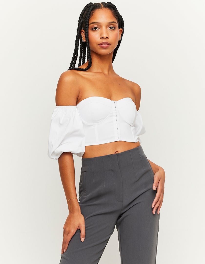 TALLY WEiJL, Off Shoulder Corset Top for Women