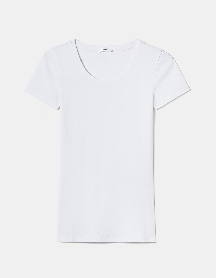 TALLY WEiJL, Weißes Basic T-Shirt for Women